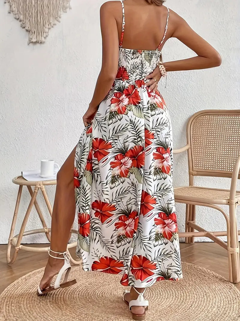 Women's Floral Maxi Dress Lightweight Summer