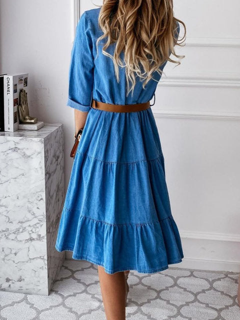 Women's Flowy Midi Summer Dress