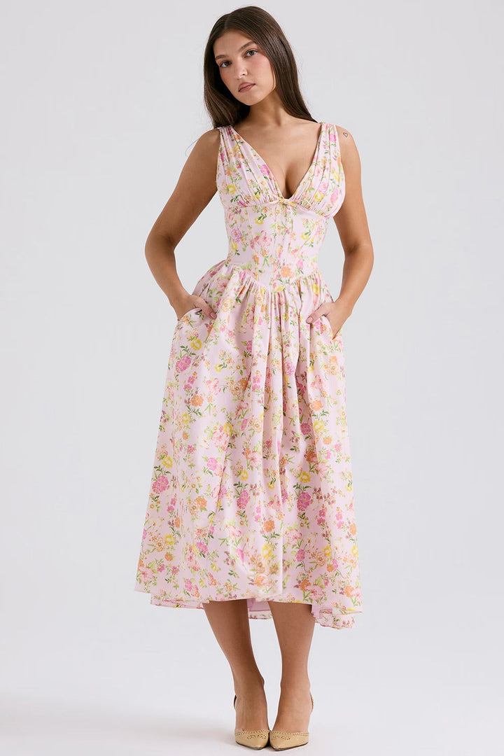 Women's Floral Wedding Guest Dress