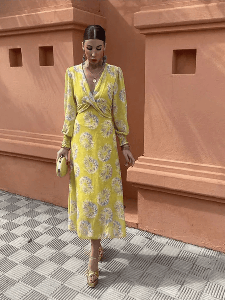 Women's Lace Floral Wedding Guest Dress